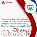 Parabéns Alagoas 204 anos de glórias!