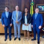 Victor Silva e Presidente da ANPM se reúnem com o Ministro da Educação, Camilo Santana
