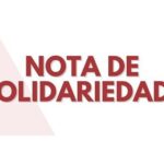 nota de solidariedade
